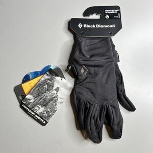 Black Diamond Lightweight Wooltech Liner Gloves Large Gray Wool Blend Outdoor